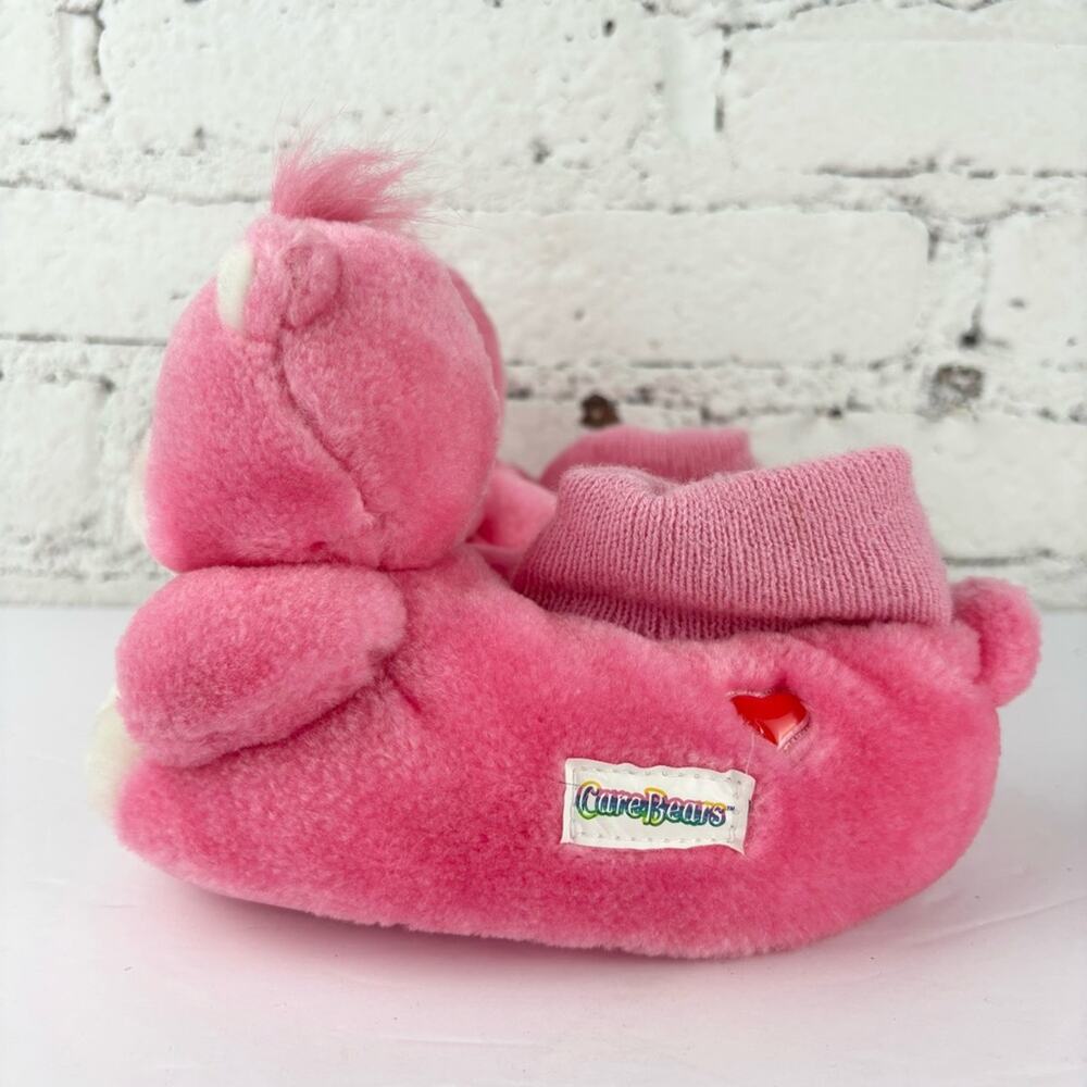 Vintage Care Bear Love A Lot Kid Slippers L - Picture 2 of 5